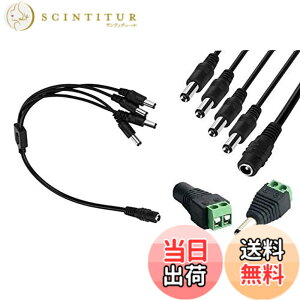 �y���������zCable Factory �y DC�d���P�[�u�� 2����P�[�u�� 30cm 2�{�i DC �I�X ���X �A�_�v�^�t�� �e1�t ! �j �z �O�a5.5mm ���a2.1mm SMD 5050 5630 2835 3528 LED�e�[�v���C�g�p�Ɩh�ƃJ�����p�d�������P