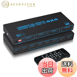 �y���������zavedio links 8K �}�g���b�N�X 4����2�o�� HDMI 2.1 4K@120Hz�ؑ֊� �F�F4K@60Hz HDMI�}�g���b�N�X 4����4�o�́A�T�C�Y�F4K60Hz 4����4�o��