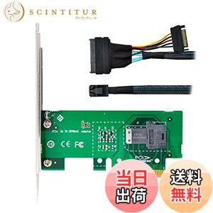 �y���������zCablecc PCI-E 3.04.0����SFF-8643�J�[�h�A�_�v�^����у��C���{�[�hSSD�p��U.2U2 SFF-8639 NVME PCIeSSD�P�[�u�� �F�F�O���[�� 8643-PCIE �A�_�v�^�[+ �u���b�N 8643-8639 �P�[�u��