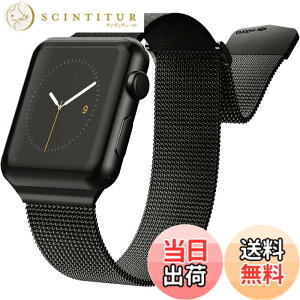 �y���������z�yRAPTIC�z Apple Watch 44mm / 42mm �Ή� �o���h �X�e�����X ���b�V�� �~���l�[�[���[�v x ���U�[ �x���g �}�O�l�b�g ���i�K���� �X�e�����X�o���h [ AppleWatch 44 mm SE & 6 5 4 / 42 mm Series 3 �F