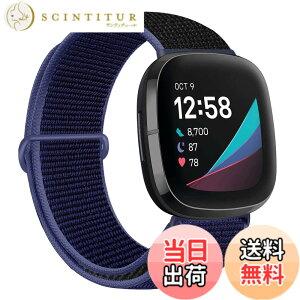 �y���������zFinancingpig �R���p�`�u�� Fitbit versa 3/Fitbit Sense �o���h�A�i�C�����X�|�[�c�o���h�u���X���b�g�ʋC�����߉\�Ȍy�ʌ����X�g���b�v���X�g�o���h�A�N�Z�T�� (�~�b�h�i�C�g�u���[) 