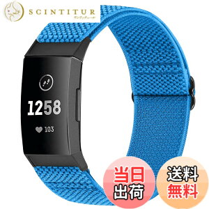 �y���������zRunostrich �R���p�`�u�� Fitbit Charge 4 / Fitbit Charge 3 / Charge 3 SE �i�C�����e���X�|�[�c�o���h�����p�X�g���b�`�o���h �X�g���b�v �F�F�u���[