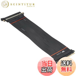 �y���������zPCI Express Extender Cable PCI-E4.0�V���[�Y �F�F�u���b�N�A�T�C�Y�F30 cm