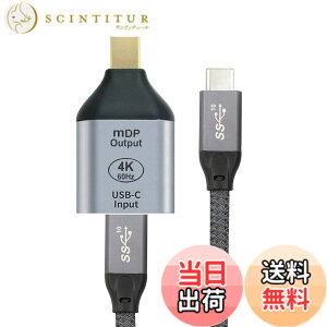 �y���������zCablecc USB-C Type C ���X �\�[�X����~�j Displayport DP �V���N HDTV �A�_�v�^�[ 4K 60hz 1080p �^�u���b�g & �d�b & �m�[�g�p�\�R���p �F�FSilver USB-C Female to MINI-DP Male & Cable