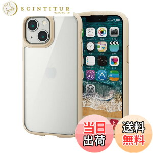 �y���������z�G���R�� iPhone 11 �P�[�X �ϏՌ�x�t���[�� TOUGH SLIM LITE [�w�ʃN���A�^�C�v] �u���b�N �F�F�A�C�{���[�A�T�C�Y�FiPhone 13 mini