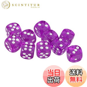 �y���������zYourandoll 10�� ���ʑ̃_�C�X D6�T�C�R�� 6�ʃ_�C�X16mm Dungeons and Dragons �AMTG�A TRPG�A DND�T�C�R���Ȃǃe�[�u���Q�[���p �F�F���� �p�[�v���A�T�C�Y�F16mm