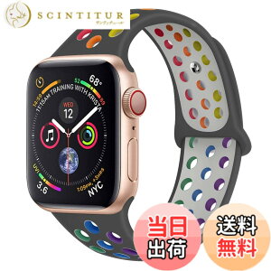 �y���������z[Ankersaila] �o���h �Ή� iWatch,�A�b�v���E�H�b�` �p�X�|�[�c�^�V���R�������o���h Compatible with iWatch Series 7/6/5/4/3/2/1/SE �F�F�D/�}���`�J���[�A�T�C�Y�F42mm/44mm/45mm
