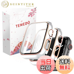 �y���������zTEMEDO �Ή� �A�b�v���E�H�b�` �J�o�[ 44mm Apple Watch SE3/SE2/SE/6/5/4 �P�[�X ���b�L���H �K���X�t�B���� ��̌^ �����x�^�b�` �L�Y�h�~ PC�f�� �S�ʕی� ��d�\�� ���ϋv ���� �F�F�z��