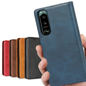 �y���������zXperia 5 III �蒠�^�P�[�X �\�j�[ SO-53B docomo SoftBank / SOG05 au �Ή� �G�N�X�؃��A5 �X�}�z�P�[�X �g�уJ�o�[ �F�F���g�� �l�C�r�[�A�T�C�Y�FSONY Xperia 5 III