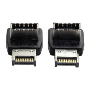�y���������zcablecc �I�[�o�[���[���h USB 3.1 �t�����g�p�l���w�b�_�[ �I�X-���X Type-E �}�U�[�{�[�h�g���f�[�^�A�_�v�^�[ 2�� �F�FBLACK 2PCS ADAPTER-USB3.1