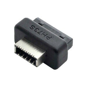 �y���������zcablecc �I�[�o�[���[���h USB 3.1 �t�����g�p�l���\�P�b�g �L�[ A Type-E - USB 3.0 20�s�� �w�b�_�[ �I�X�����A�_�v�^�[ �F�FBLACK 1PC ADAPTER-USB3.1