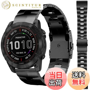 �y���������z���������o���h �Ή�Garmin TACTIX 7/ DELTA/Enduro/Garmin Enduro2/Garmin Fenix 7X/6x pro/6x/5x/5x plus 26mm���������o���h Garmin Fenix 7X �����o���h ���� �����X�e�����X�o���h �X�e�����X ���߉\ �r