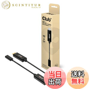 �y���������zClub 3D HDMI to USB Type C Adapter �F�F�u���b�N�B�A�T�C�Y�F22cm HDMI�I�X USB���X