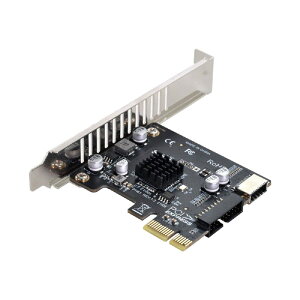 �y���������zcablecc 5Gbps Type-E USB 3.1 �t�����g�p�l���\�P�b�g& USB 2.0����PCI-E 1X Express�J�[�hVL805�A�_�v�^�[ �}�U�[�{�[�h�p BLACK PCI-E CARD �F�FBLACK PCI-E CARD