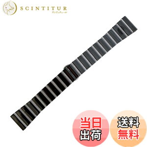 �y���������zMaKTech �T���X�����v6/5/4�p�Z���~�b�N�o���h�A�����s�[�X�X���������N�u���X���b�g�X�g���b�v�ASamsung Galaxy Watch,Huawei Watch �F�FC-�u���b�N�A�T�C�Y�F20mm