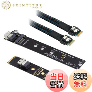 �y���������zXiwai NGFF M-Key NVME�I�X-���X�����P�[�u��40cm�ASFF-8654�R�l�N�^�A���C���{�[�hSSD 2280/22110�p �F�FBlack