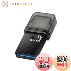 �y���������z�G���R�� USB������ USB3.2(Gen1) Type-C �L���b�v�� �F�F�u���b�N�A�T�C�Y�F128GB