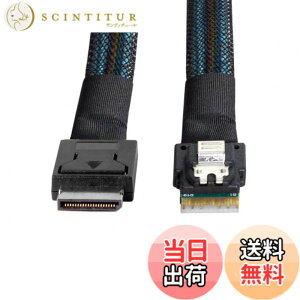 �y���������zXiwai OCULINK PCIE PCI-EXPRESS SFF-8611 8x 8 ���[�� - �f���A�� SFF-8087 4x SSD �f�[�^ �A�N�e�B�u �P�[�u�� 50 cm �F�FBlack