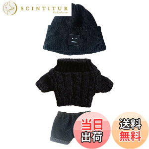 �y���������zniannyyhouse�@�l�`�̕� 20cm�@�����ւ��@�X�q+�Z�[�^�[+���Y�{���@3�_�Z�b�g�@�c�C�X�g�Z�[�^�[�@�ʂ������ �p�@�Ȑl�`�̕��@�l�`�x�r�[�� �F�Fb-3