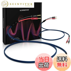 �y���������zUCINNOVATE �o�i�i�v���O�t��14AWG�X�s�[�J�[���C���[ 2�{�p�b�N 3m HiFi OFC�X�s�[�J�[�P�[�u�� �����b�L���p�o�i�i�v���O����o�i�i�v���O�ւ̃I�[�f�B�I�P�[�u�� �X�s�[�J�[�R�[