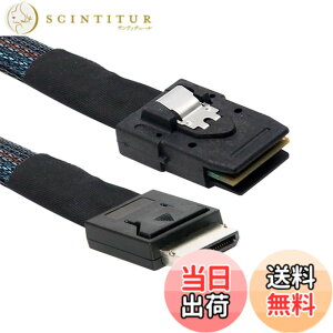 �y���������zXiwai OCULINK PCIE PCI-EXPRESS SFF-8611 8x 8 ���[�� - �f���A�� SFF-8087 4x SSD �f�[�^ �A�N�e�B�u �P�[�u�� 50 cm �F�F�u���b�N