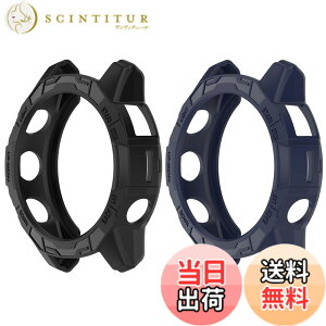 �y���������zSHEAWA for Garmin�K�[�~�� Fenix 7X Pro �P�[�X �J�o�[ �ی�P�[�X �݊��i Epix Pro 51mm TPU�S�� �ی�J�o�[ �ϏՌ� �A�N�Z�T���[ �F�F�u���b�N+�~�b�h�i�C�g�u���[