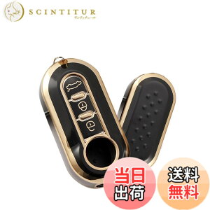 �y���������zSANRILY �t�B�A�b�g������ �L�[�P�[�X �L�[�z���_�[ �L�[�J�o�[ �L�[�ی� Fiat 500/500C/500L/500X ���ɓK�p ���� �ی� �����ɂ� �� �h�~ �F�F�S���[�h�^ �u���b�N�A�T�C�Y�F�Ԃ̏����L
