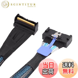 �y���������zNFHK PCI-E 5.0 �~�j�N�[���G�b�W IO MCIO STR PCI-E �X�������C�� SAS 8i 74Pin �I�X - MCIO 74Pin �I�X�����P�[�u�� �F�FBlack