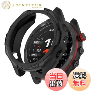 �y���������zSHEAWA for Garmin�K�[�~�� Approach S70 47mm �P�[�X �J�o�[ TPU�S�� �ی�P�[�X �݊��i �ی�J�o�[ �ϏՌ� �A�N�Z�T���[ �F�F�u���b�N