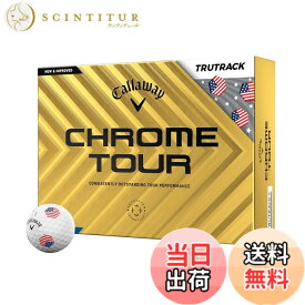 【送料無料】キャロウェイ(Callaway) ゴルフボール CHROME TOUR 24 4ピース構造 色：USAトゥルートラック・ホワイト、サイズ：One Dozen