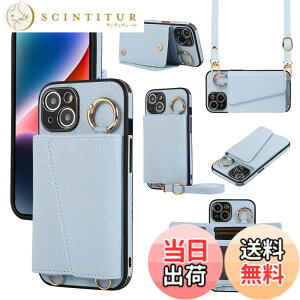 �y���������zXKringCKPTcs Wallet Case for iPhone 13 �F�F�u���[�A�T�C�Y�FiPhone 13