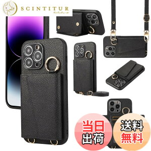 �y���������zXKringCKPTcs Wallet Case for iPhone 13 �F�F�u���b�N�A�T�C�Y�FiPhone 13 Pro