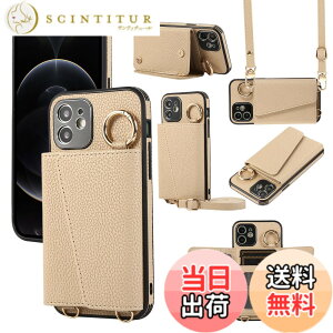 �y���������zXKringCKPTcs Wallet Case for iPhone 12 �F�F�J�[�L�A�T�C�Y�FiPhone 12