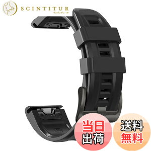 �y���������z[YOCAHU] QuickFit 22 mm �o���h �����p for Garmin Fenix 8 47mm / epix Pro 47mm, Fenix 7 Pro Solar/Approach S70 47 mm/Forerunner 965 �Ή� �X�g���b�v �V���R�� �x���g �_�炩�� �h���� �K�[�~�� �p �����o���h