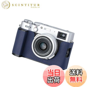�y���������zSIUTATDSH �J�����n�[�t�P�[�X Fuji X100VI�p�A�r���e�[�W���^���{�v�C���X�^���g�J�����ی�P�[�X �X�^�C���b�V�� �|�[�^�u�� �ϏՌ� �F�FBlueL