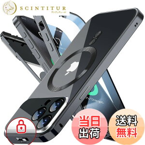 �y���������zRosycover�y�V�����̈�̌^�����Y�E���J�j�J�����b�N�ziPhone �p�� �P�[�X Magsafe�Ή� [360°�S�ʕی�E���ʋ����K���X] �F�F�`�^���u���b�N�A�T�C�Y�FiPhone 15 Pro Max �p