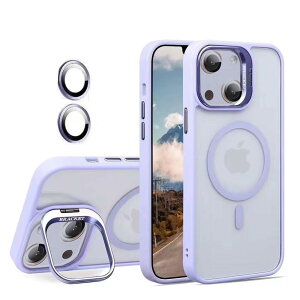 �y���������zKanyaku �p�̃P�[�X MagSafe�Ή� �����Y�ی� �X�^���h �X�g���b�v�z�[���t�� �F�Fpurple�A�T�C�Y�FIphone15plus