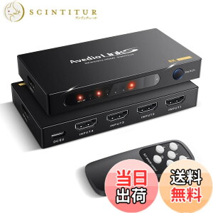 �y���������z�ؑ֊� 4K 60Hz HDMI Switch 3 in 1 HDMI �ؑ֊� �Z���N�^�[ 3����1�o�� 5 Port 4 in 1 5 ���� 1 �o�� �F�F�u���b�N�A�T�C�Y�F5����1�o��