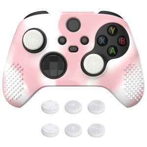 �y���������zeXtremeRate PlayVital 3D Studded��Xbox Series X/S�R���g���[���[�ɑΉ��p�A���`�X���b�v�V���R�[���J�o�[�X�L���A�����e�w�O���b�v�L���b�v6�t���AXbox Core���C�����X�R���g���[���Ή�