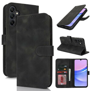 �y���������zSZBQBfg for Galaxy leather case �F�F�u���b�N�A�T�C�Y�FGalaxy A15 5G