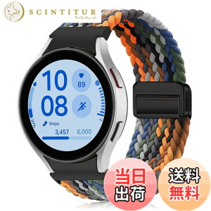 �y���������z[KeeFos] �o���h Samsung(�T���X��) Galaxy Watch FE 40mm/Galaxy Watch 7/6/5/4(40mm 44mm) �Ή� �����o���h �i�C�����f�� ���C�o�b�N�� �}�O�l�b�g���o�b�N�� �ւ��x���g �݊��� �L�k�� �T�C�Y���� 