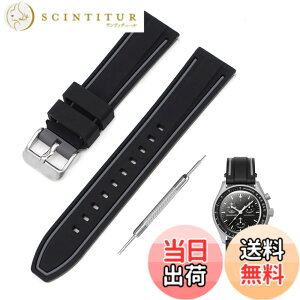 �y���������z[Jumpsunfun] 20mm ���v�o���h for SwatchxOMEGA Speedmaster MoonSwatch �X�E�H�b�`�ƃI���K�p�V���R�����v�x���g Quick Release �����H��t�� �F�F�u���b�N�E�O���[���C��