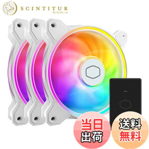 �y���������zCooler Master �f���A�����[�vLED�V���[�Y�t�@��3�p�b�N MasterFan MF120 Halo 3in1 �F�F�z���C�g�A�T�C�Y�F120mm