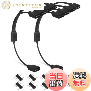 �y���������zupHere ARGB�t�@���p�d���P�[�u�� 4����P�[�u�� �A�h���T�u��LED�p5V3�s��ARGB�w�b�_�[�R�l�N�^ RGB�t�@����LED�e�[�v���ݗp 2�{ �T�C�Y�F30�Z���`���[�g��