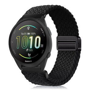 �y���������z[YealRed] �o���h 20mm For Garmin Approach J1 /Forerunner 570 42mm/Vvoactive 6 / 5 �����p�X�g���b�v �e���i�C������ �ւ��x���g �ґg�X�g���b�v ���C�o�b�N�� �����x���g �}�O�l�b�g�o���h �R��