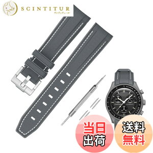 �y���������z[Jumpsunfun] 20mm ���v�o���h for Omega X Swatch Speedmaster MoonSwatch �I���K�ƃX�E�H�b�`�p�V���R���x���g Quick Release �����H��t�� �F�F�O���[�E�z���C�g�X�e�b�`