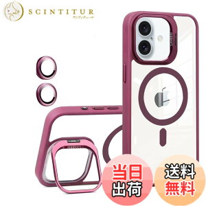 �y���������zKanyaku �p�̃P�[�X MagSafe�Ή� �����Y�ی� �X�^���h �X�g���b�v�z�[���t�� �F�F���b�h�A�T�C�Y�FIphone16plus