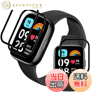 �y���������z�Ή� Xiaomi Redmi Watch 3 Active �t�B���� �y3���Z�b�g �S�ʕی�z PET������ �Y�f�@�� 3D�Ȗ� �O�[�O�� �s�N�Z�� ���b�h�~�[�E�H�b�`3 Active �t���ی�t�B���� �������� �����ߗ� ���h�~