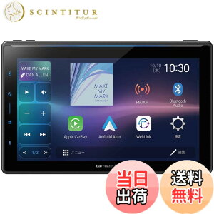 �y���������zPioneer �p�C�I�j�A �f�B�X�v���C�I�[�f�B�I AppleCarPlay AndroidAuto�Ή� Wi-Fi���[�^�[ �Z�b�g �F�F�u���b�N�A�T�C�Y�F10.1�C���`