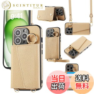 �y���������zXKringCKPTcs Wallet Case for iPhone 16 �F�F�J�[�L�A�T�C�Y�FiPhone 16 Pro